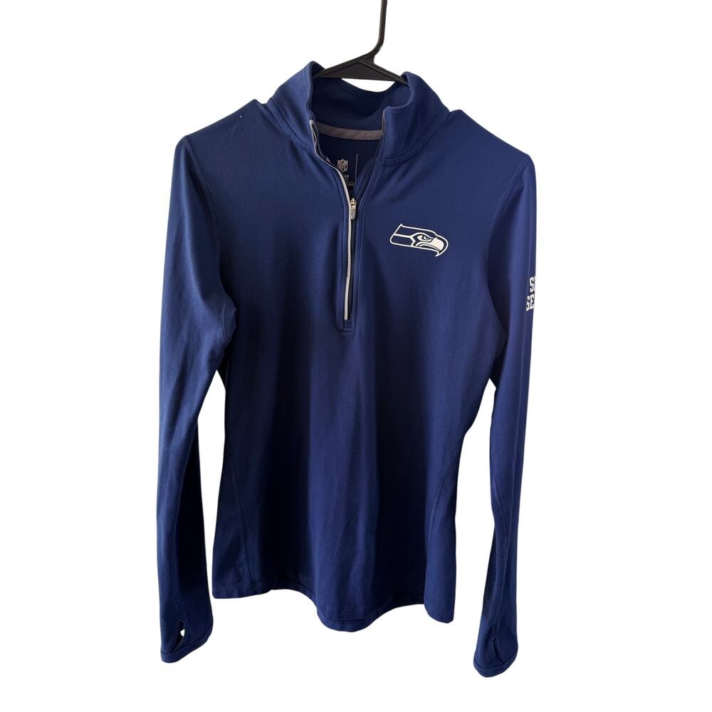 Nike NFL Seahawks Dri-FIT 1/2 Zip Pullover - Women's Small - Picture 2 of 11